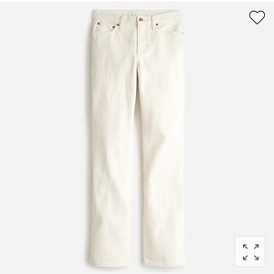 J.Crew full length Demi-boot Jean in ecru size 25 👖